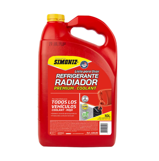 Refrigerante radiador rojo galón