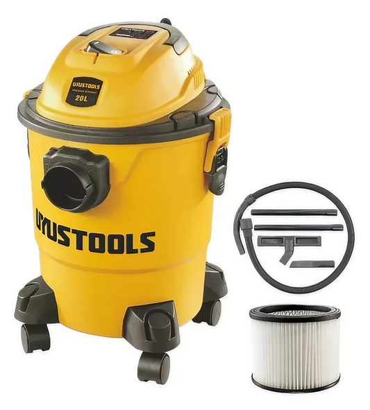 Aspiradora Polvo Liquido 18l Uyustools Color Amarillo 110v