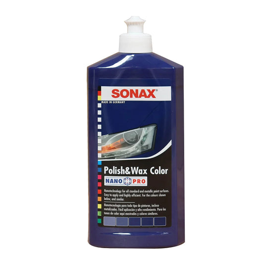 Sonax cera Polish + Wax color azul 500ml